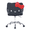 Black, variant on Impressions Vanity Hello Kitty Kawaii Swivel Vanity Armless Chair with Wheels Rolling (Pink)