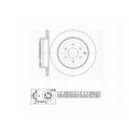 thumbnail image 6 of UltraHC Coated High Carbon Brake Rotor, Rear UR002139, Nissan Pathfinder 2012-2004, 6 of 6