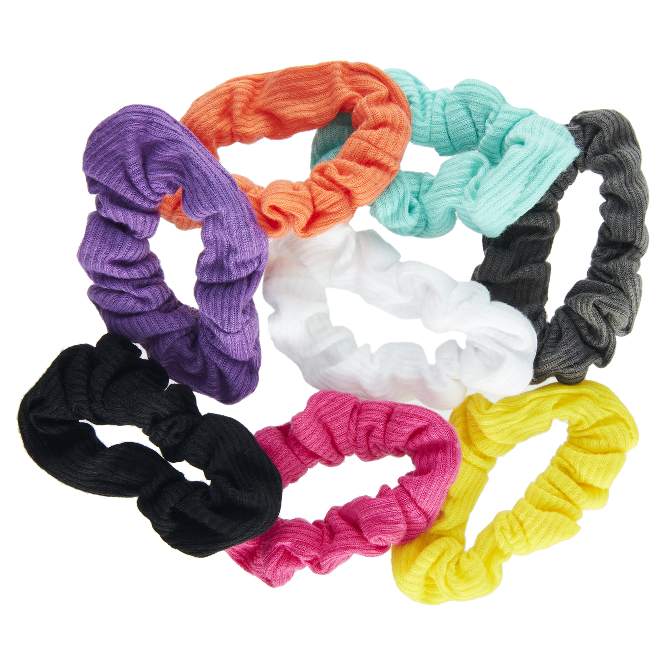 Goody® Ouchless® Scrunchies, Gentle Hair Scrunchies, Neon Lights, 8 Ct - image 2 of 3