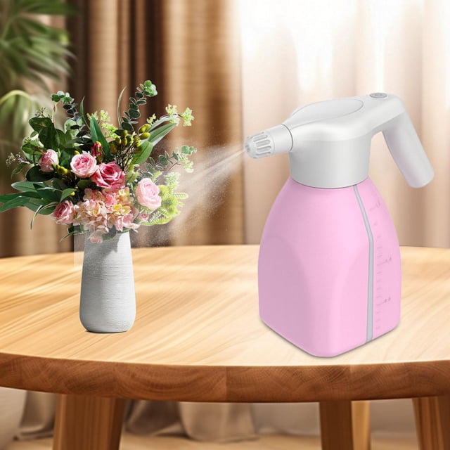 Pulverizador eléctrico, botella, dispositivo de riego de plantas, accesorio ligero, pulverizador de agua eléctrico para plantas, limpieza de vidrio, Rosa