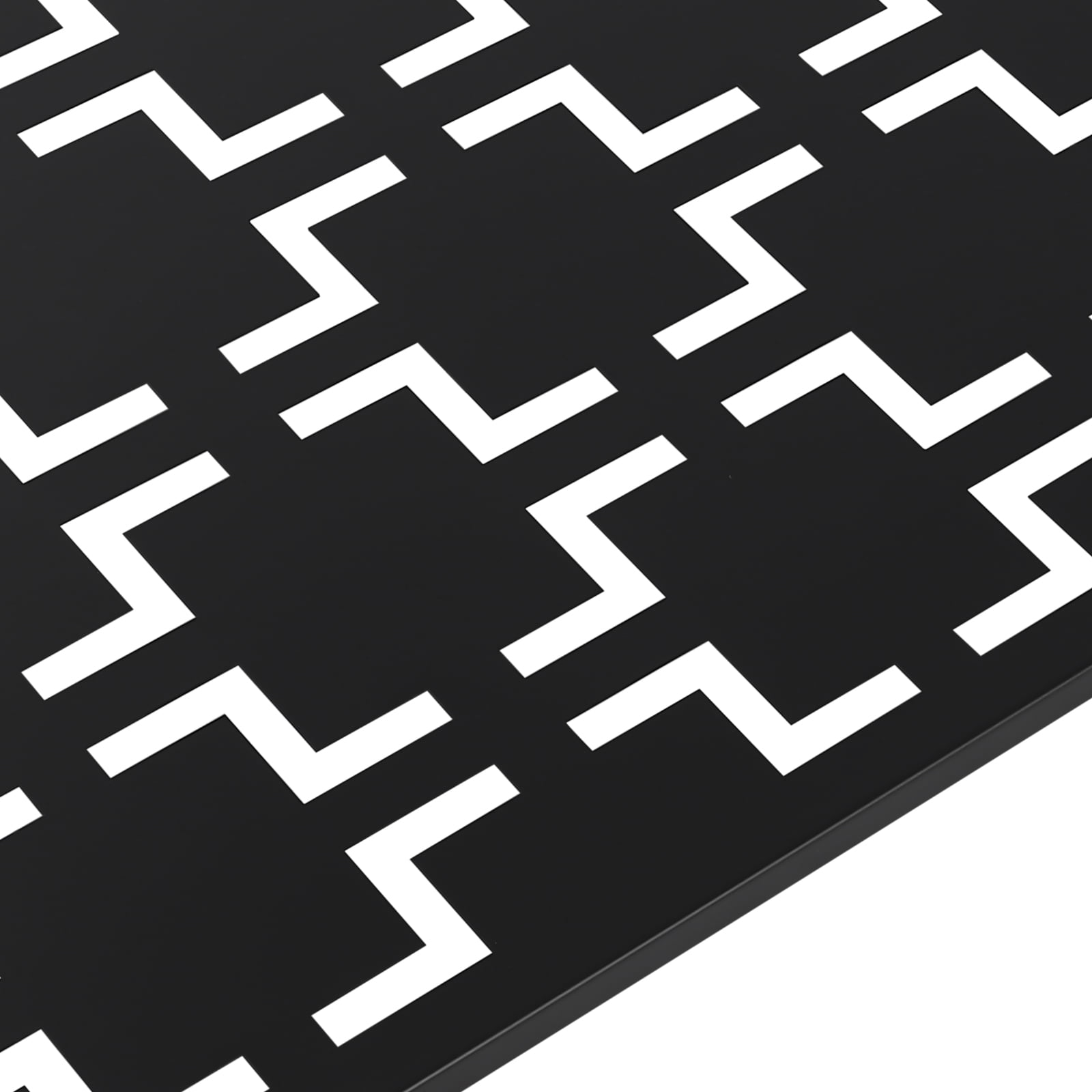 Black Steel Laser-Cut Decorative Privacy Screen Panel 60x117cm Fence for Yard, Pet Containment, View Blocking