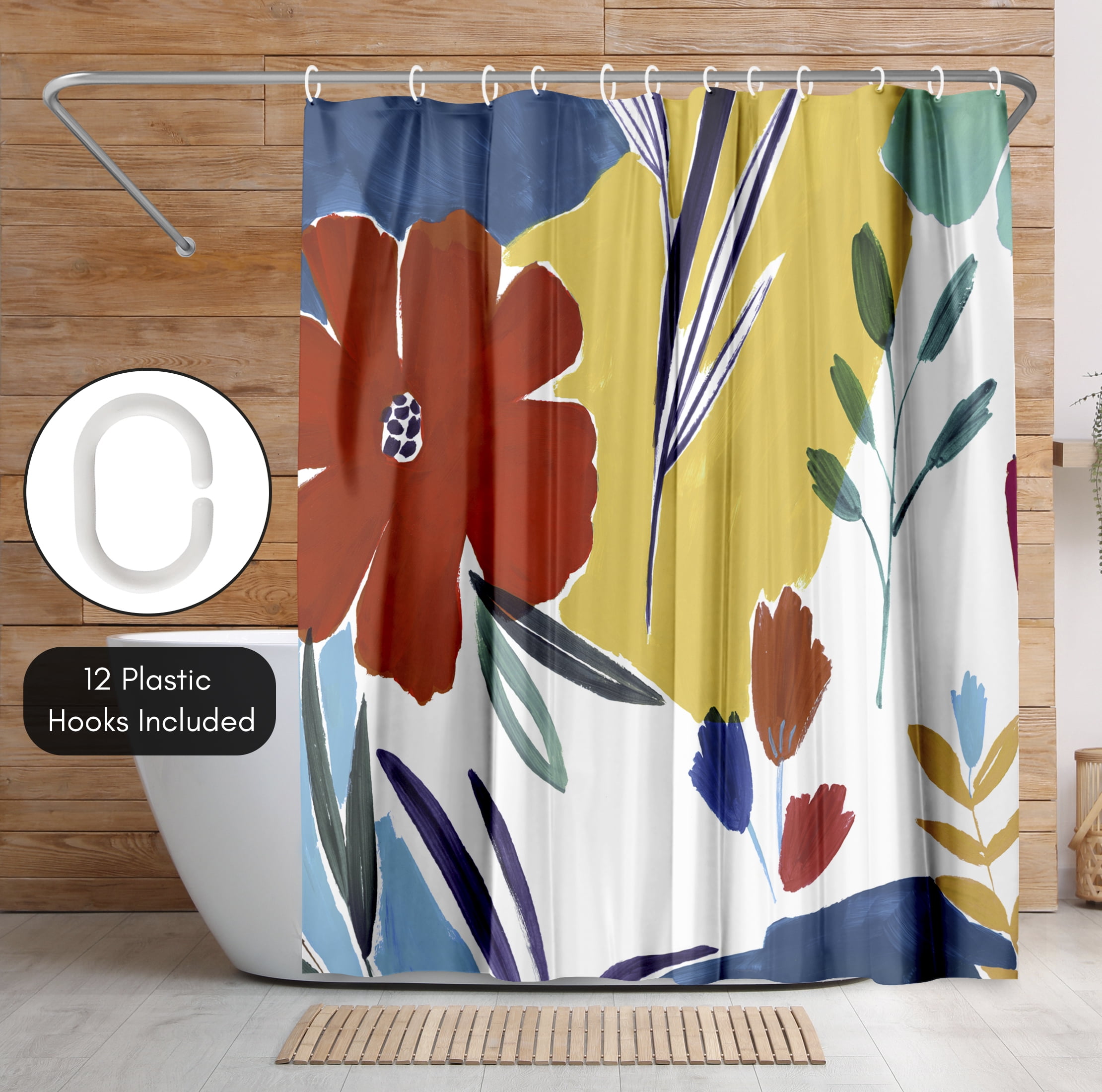 Americanflat 71" x 74" Shower Curtain, Cheerfulness I by PI Creative Art