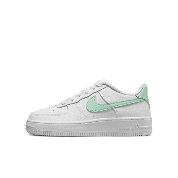 NIKE GRADE SCHOOL Air Force 1 Low GS "Mint Swoosh" CT3839 105 CT3839 105 from Stadium Goods