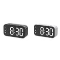 thumbnail image 4 of Matsuzay Reloj despertador digital, espejo de alta definición, relojes electrónicos, brillo ajustable, decoración del hogar, botón de reloj Type2 NO2, 4 of 6
