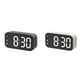 thumbnail image 4 of Injueey Reloj despertador digital Espejo Relojes electrónicos Brillo ajustable 12/24H Alarmas duales Reloj de Función de repetición Type2 NO2, 4 of 6