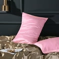 thumbnail image 5 of Ntbay 2 Pack Silky Satin Standard Pillowcases for Hair and Skin, Luxury and Soft Pillow Cases with Envelope Closure, 20" x 26", Pink, 5 of 6
