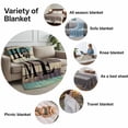 thumbnail image 6 of Throw Blanket for Couch Windmill Home Soft Fleece Flannel Blankets Cozy Lightweight Blanket for Home Sofa Living Room Farmhouse Wood Grain Bed Throws 40" x 50", 6 of 9