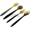 thumbnail image 3 of Thor Instruments Natural  Horn Spoon & Fork Serving Spoon Tasting Set of 6 home Decor Gift, 3 of 4