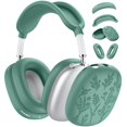 thumbnail image 1 of Funda de silicona Ensfomte 4 en 1 con grabado floral para AirPods Max Pine, 1 of 7