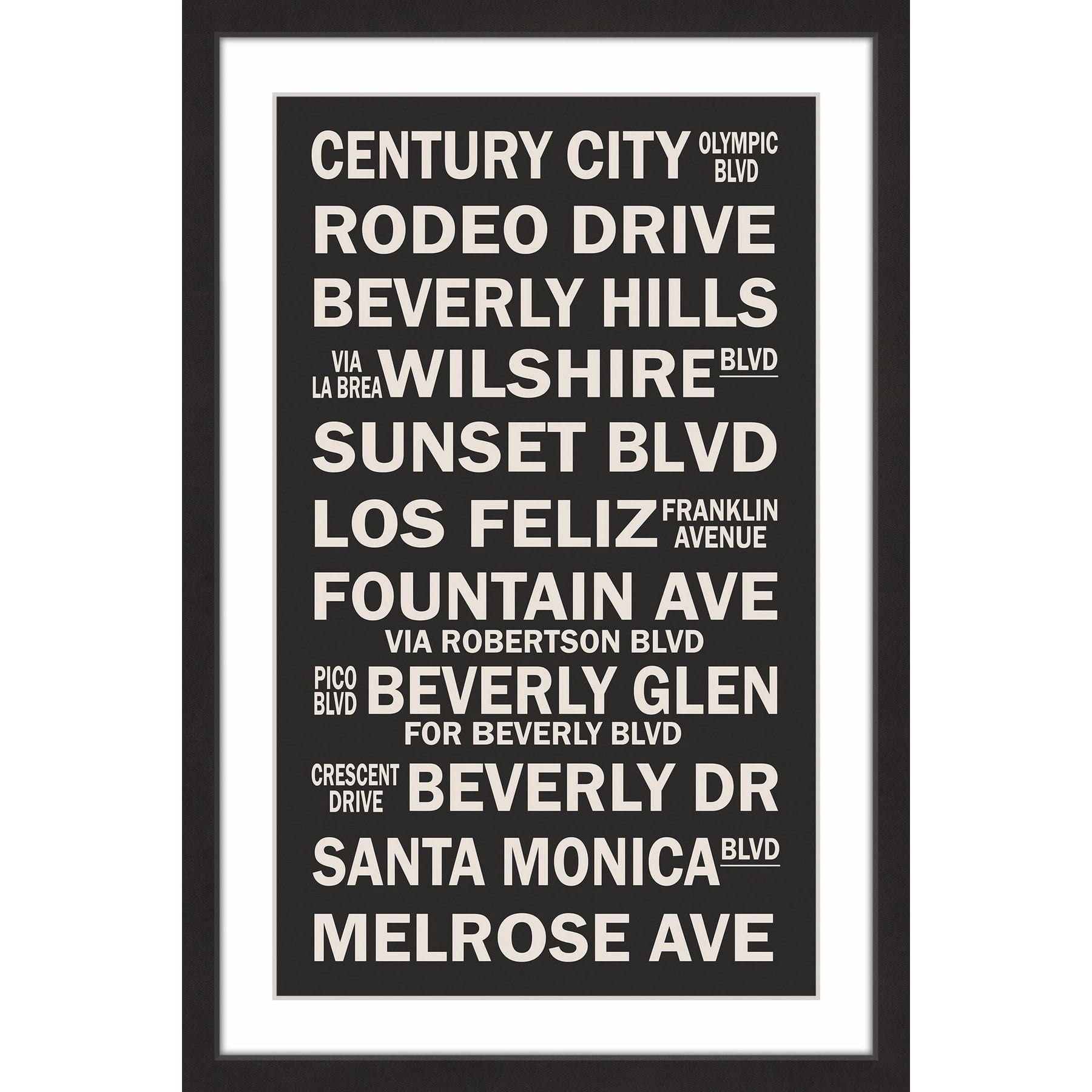 "Famous California" Framed Painting Art Print