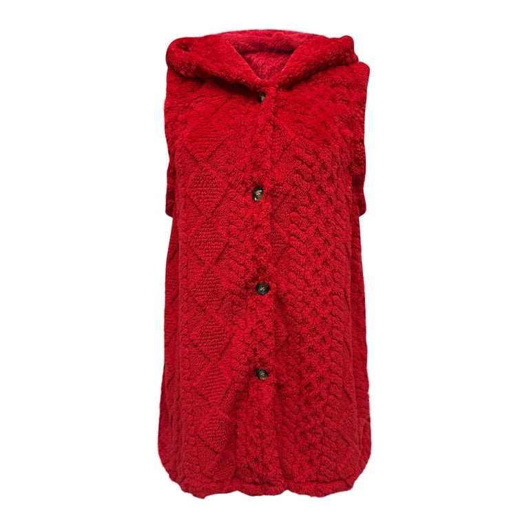 Yukirtiq Men's Hooded Vests Long Open Edge Knitted Sweater Zipper Fleece Lined Winter Vest Cape Overcoat Slim Fit Outwear Knitwear, Dark Blue