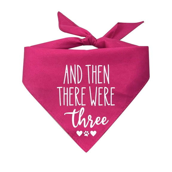 And Then There Were Three Triangle Dog Bandana