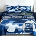 thumbnail image 3 of NTBED Navy Camouflage Bedding Set Colorful Twin Comforter Set for Kids Teens Bed in a Bag, 3 of 6