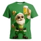 thumbnail image 1 of Tops para hombre, blusas y camisas de cuello redondo y manga corta para hombre. Top estampado de manga corta de San Patricio para hombre. Top/camisa de cuello redondo y manga corta para hombre. Tops p, 1 of 4