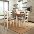 thumbnail image 4 of Bowery Hill Modern 40" Round Drop Leaf Dining Table in Brown, 4 of 7