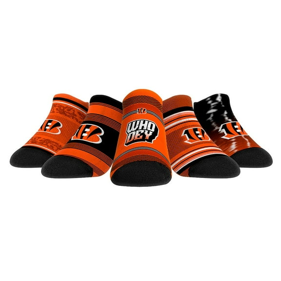Unisex Rock Em Socks Cincinnati Bengals Super Fan Five-Pack Low-Cut Socks Set