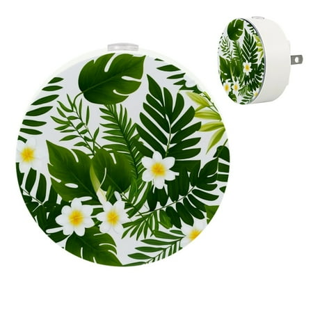

YZUOUZY Lamp for Bedroom LED Lamp Bedroom Lamps Set of 2 Tropical Leaves Flowers