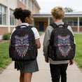 thumbnail image 2 of Yspwyqan Kids Backpack and Lunchbox Set, Rainbow Owl Backpack Set for School Ages 8-15, 600D Lightweight Laptop Bags with Pencil Case for Hiking Daypack, 2 of 7