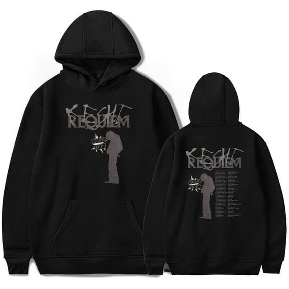 Keshi Requiem World Tour Unisex Streetwear Merch Long Sleeve Hooded Pullover Sweatshirt for Men and Women