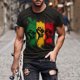 thumbnail image 3 of Mens Camisetas Algodón Casual Impreso Manga Corta Cuello Redondo Suéter Blusa para el Uso Diario, 3 of 5