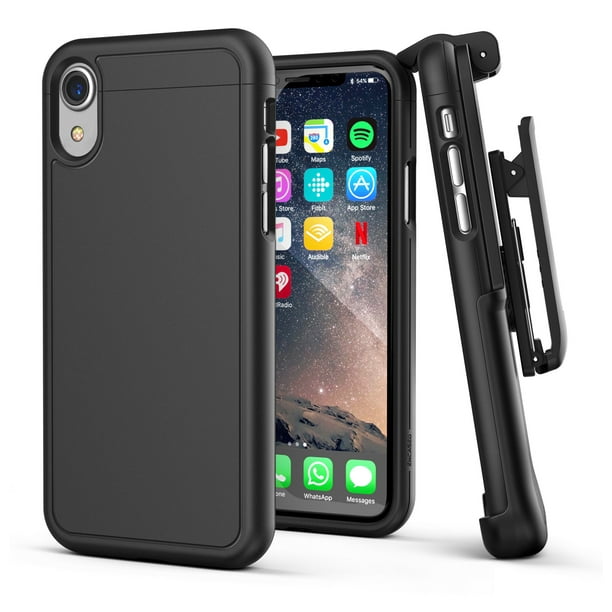 iPhone XR Belt Clip Holster Case Slim Cover with Clip (Slimshield