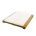 thumbnail image 3 of Christopher Knight Home Outdoor Double Chaise Lounge with Cushion, 4 Position Adjustable, Acacia Wood, Teak+Cream, 3 of 13
