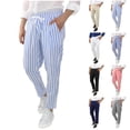 thumbnail image 4 of Vividxx Men's Casual Pants And Waist Casual Male Striped Breathable Loose Trousers Pants Male Comfortable Casual Pants Streetwear, 4 of 6