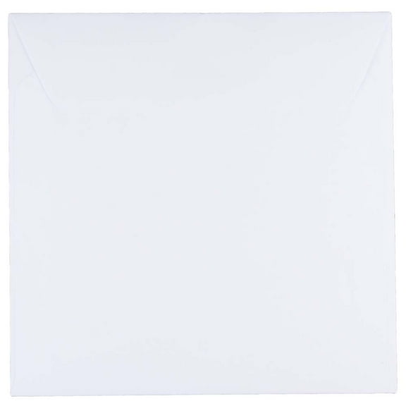 JAM Paper 7.5 x 7.5 Square Invitation Envelopes, White, 25/Pack
