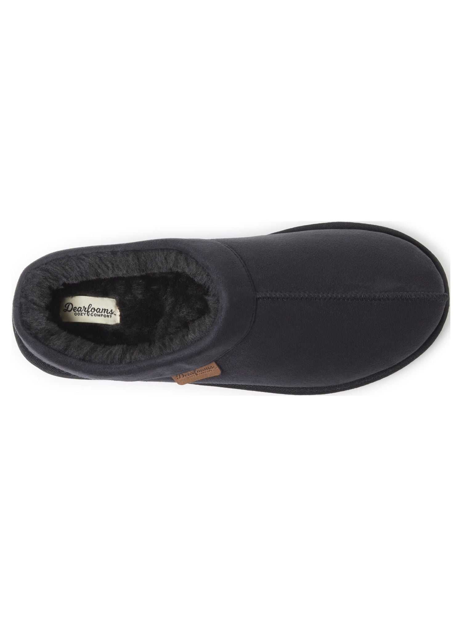 Dearfoams Cozy Comfort Men's High Vamp Microsuede Clog Slippers