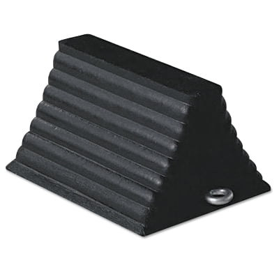 Wheel Chocks, 8 In W X 10 In L X 6 In H, Rubber, Black | Bundle of 5 Each