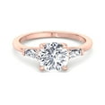 thumbnail image 4 of Beegio - Tapered Baguette Round Cut Moissanite Lab-Diamond Engagement Ring, 4 of 5