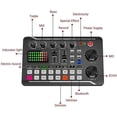 thumbnail image 2 of F998 Live Sound Card Audio Mixer Podcast, Voice Changer for Sound Effects Board for Microphone Karaoke, 2 of 5