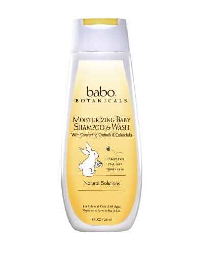 babo botanicals oatmilk calendula moisturizing baby shampoo and wash