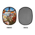 thumbnail image 2 of Pofeuu Vibrant Field Of Blossoms Print Silicone Pot Mat Mitten With Hanging Loop Heat Resistant Oven Mitts Non-Slip Bbq Baking Smoking Potholders, 2 of 7