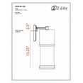 thumbnail image 2 of Z-Lite Luminata Outdoor LED Wall Light in Black, 2 of 2
