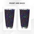 thumbnail image 3 of Fotbe Chemistry Science Pattern 20 oz Tumbler Stainless Steel Vacuum Insulated Coffee Ice Cup Double Wall Travel Flask Leak-proof Coffee Cup-Straw Three-piece Set, 3 of 8