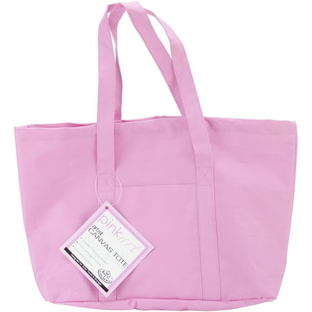 Royal Brush Pink Art Artist Canvas Tote, 17" x 12