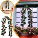 thumbnail image 1 of Hojas de parra artificiales de densidad mejorada para interiores, exteriores, jardín, pared, bodas y fiestas, 1 of 7