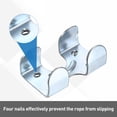 thumbnail image 4 of Clamp de Doble Cuerda Uxcell, (8 Pcs), Clip de Acero al Carbono para Cuerdas de 3/8 a 15/32 Pulgadas, 4 of 7
