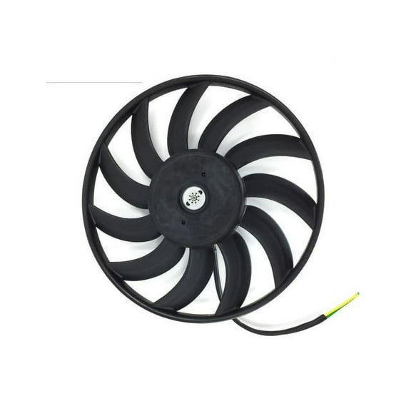 Left A/C Condenser Fan Assembly - Compatible with 2005 - 2010 Audi A6 Quattro 2006 2007 2008 2009