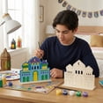 thumbnail image 6 of 2-Pack Paint Your Own Mosque Craft Kit Freestanding Wooden DIY Ramadan & Eid Decoration, 6 of 7