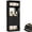 Black, variant on iSunirm 25'' Wardrobe Closet with 3 Drawers and Shelves, Freestanding Open Wardrobe Closet Tower with Mirror for Bedroom, Walk-in Closet, White