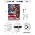 thumbnail image 2 of 4th of July RV Awning Sun Shade Screen 9'X7' Majestic Bald Eagle Mesh Sunscreen Patriotic American Flag Awning Shade Screen with Zipper UV Blocker Completed Kits for RV Motorhome Camper, 2 of 7