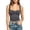 *Gray, variant on Women's Sweetheart Neck Corset Crop Top, Sleeveless Bustier Tank Black,Women's Plus XL