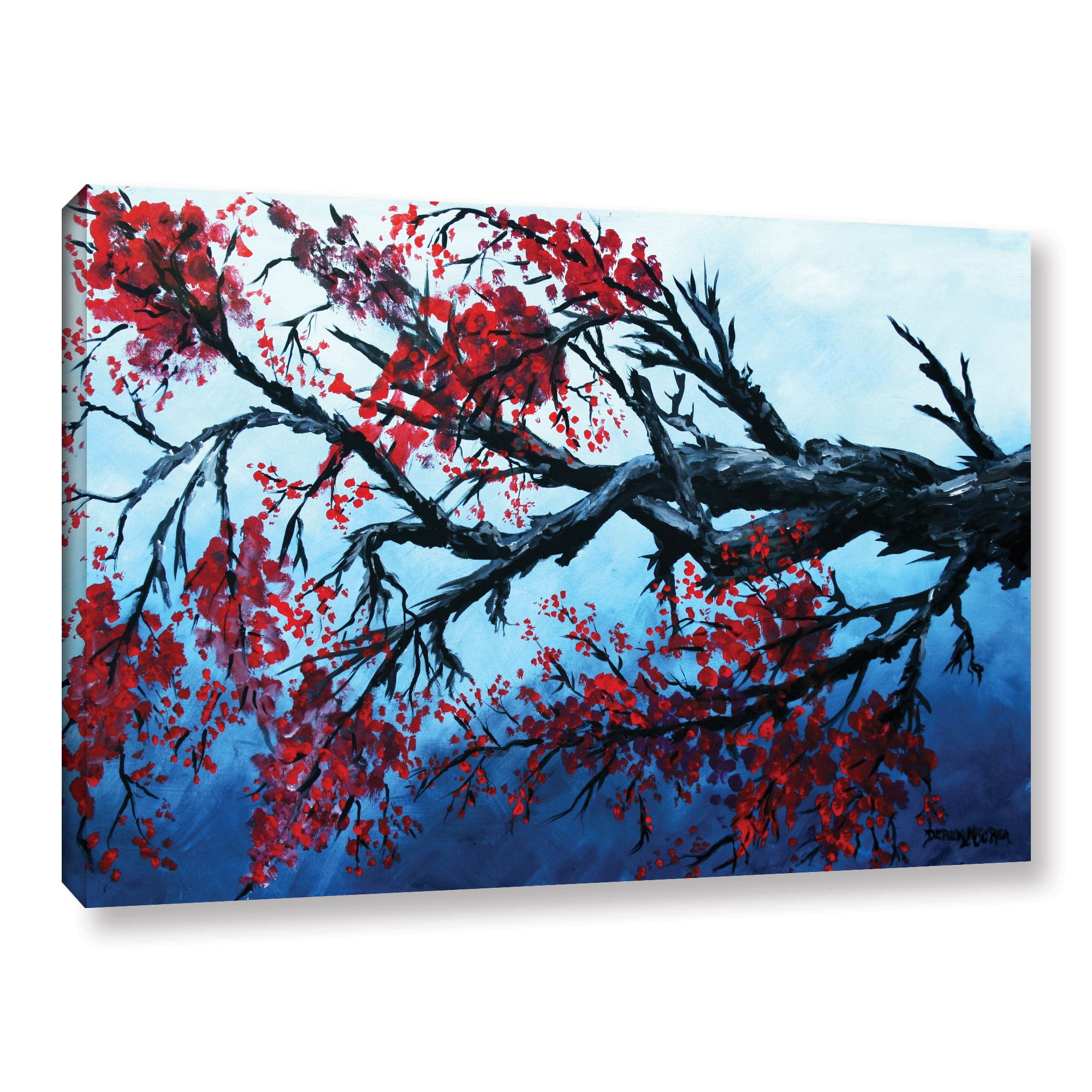 ArtWall Derek Mccrea "Japanese Cherry Blossom" Gallery-wrapped Canvas
