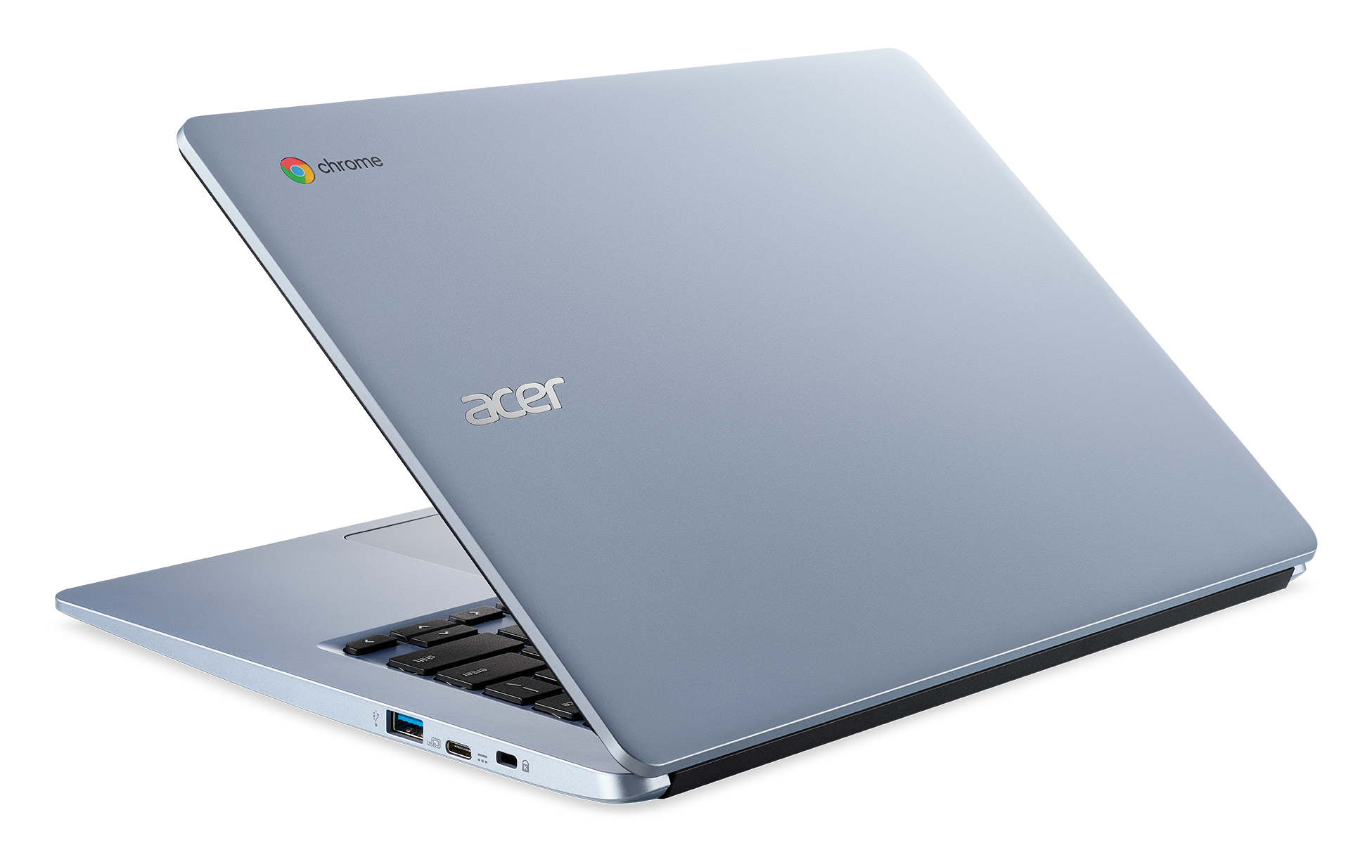 Acer Chromebook 314, Intel Celeron N4020, 14" HD Display, 4GB LPDDR4, 32GB eMMC, Intel 802.11ac Gigabit WiFi 5, Protective Sleeve, Wireless Mouse, Chrome OS, CB314-1H-C7W8 - image 8 of 11
