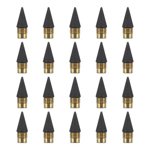 Unique Bargains Inkless Pencils Replaceable Nib, Metal Pencil Replaceable Refill Replaceable Graphite Nib, Black