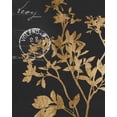 thumbnail image 4 of Jennifer Goldberger 12x14 Black Modern Wood Framed Wall Art Titled - Golden Leaves IV, 4 of 6