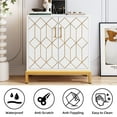 thumbnail image 6 of 2024 New Rattan Storage Cabinet with Doors, Accent Bathroom Floor Cabinet,Modern Buffet Storage Cabinet with Doors and Shelves for Kitchen, Office, Dining Room, Living Room, 6 of 8