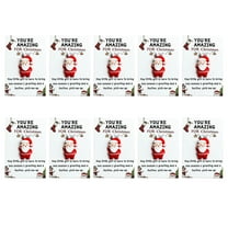 10pcs Little Pocket Christmas Hug Cards - Tiny Pocket-Sized Christmas Cards with Hug Themes, Perfect for Small Gifts, Stocking Stuffers & Holiday Greetings, Cute Festive Stationery, B